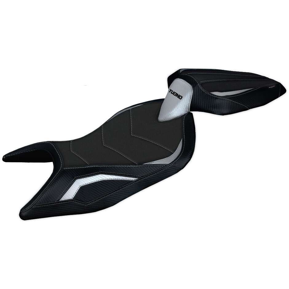 Housse de selle TPZ Italia spécifique pour Aprilia Tuono 660 2021-2024 modèle Sparta Ultragrip