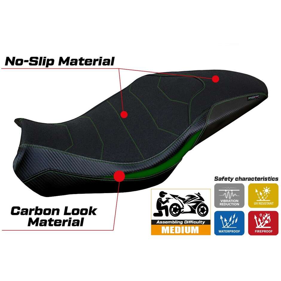 Housse de selle TPZ Italia spécifique pour Benelli 752 S 2019-2025, modèle Lima Ultragrip