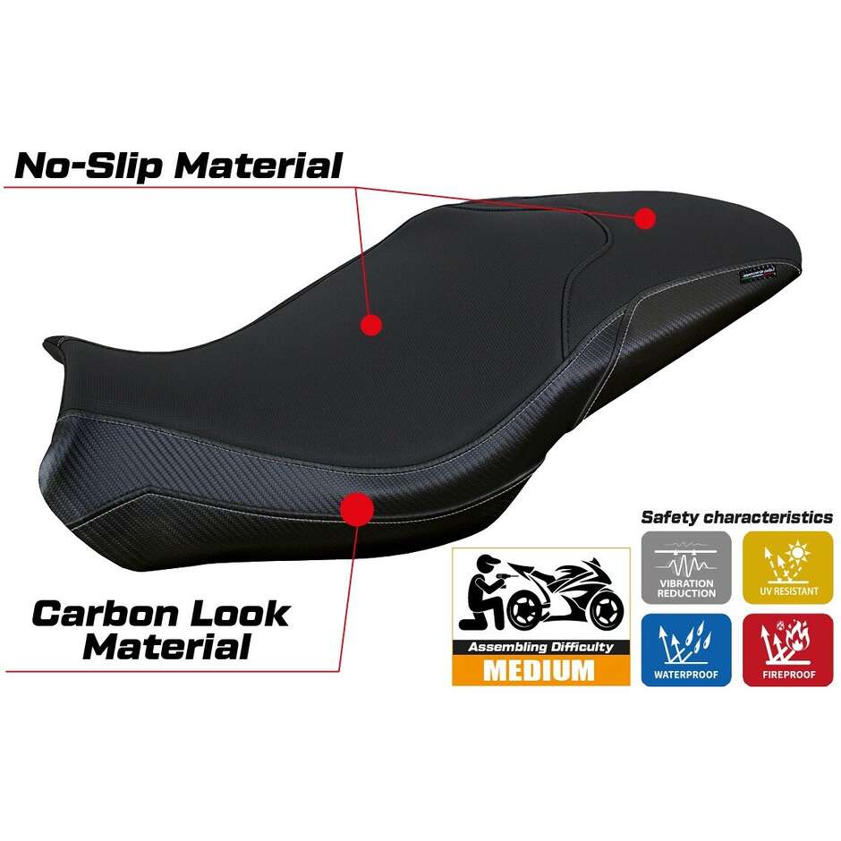 Housse de selle TPZ Italia spécifique pour Benelli 752 S modèle Lima 2019-2025