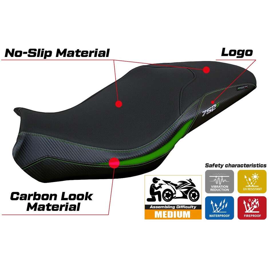 Housse de selle TPZ Italia spécifique pour Benelli 752 S modèle Lima 2019-2025