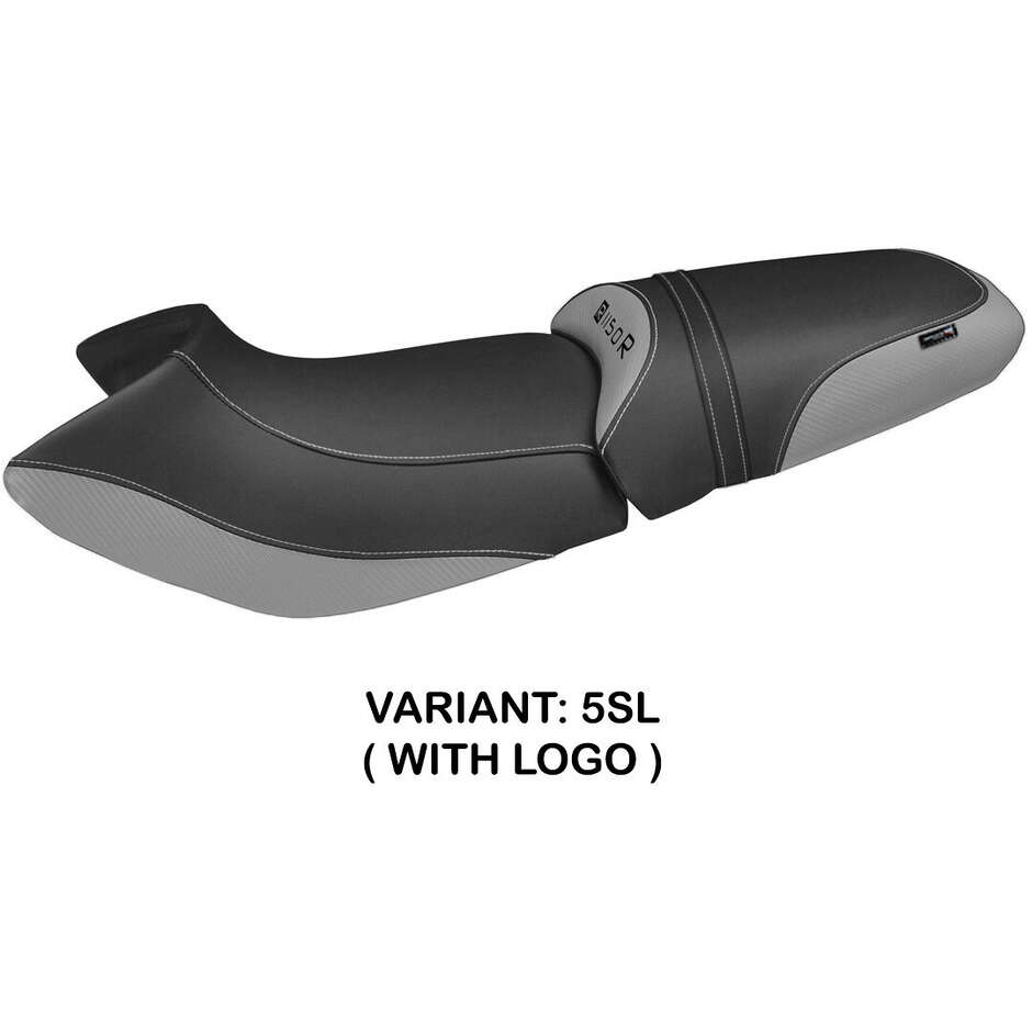 Housse de selle TPZ Italia spécifique pour BMW R 1150 R (modèles 2000-2007), coloris Massimo Carbon.