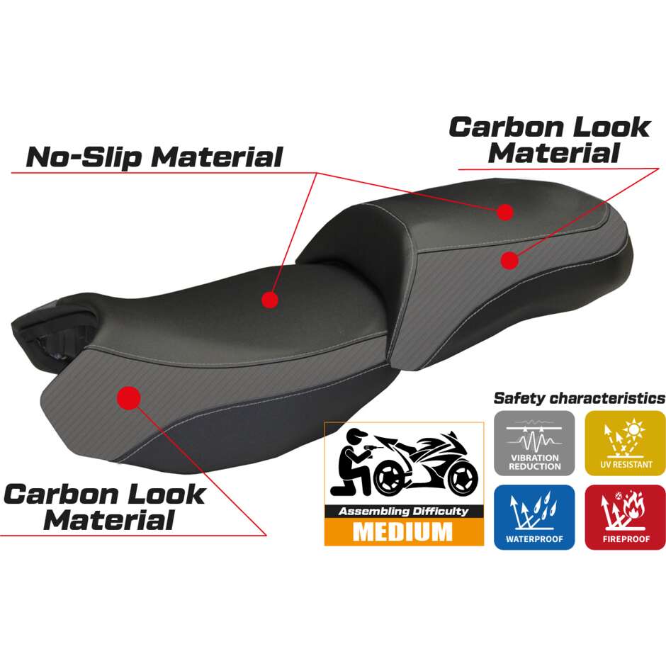 Housse de selle TPZ Italia spécifique pour BMW R 1200 GS (modèles 2013-2018) Ortigia 2