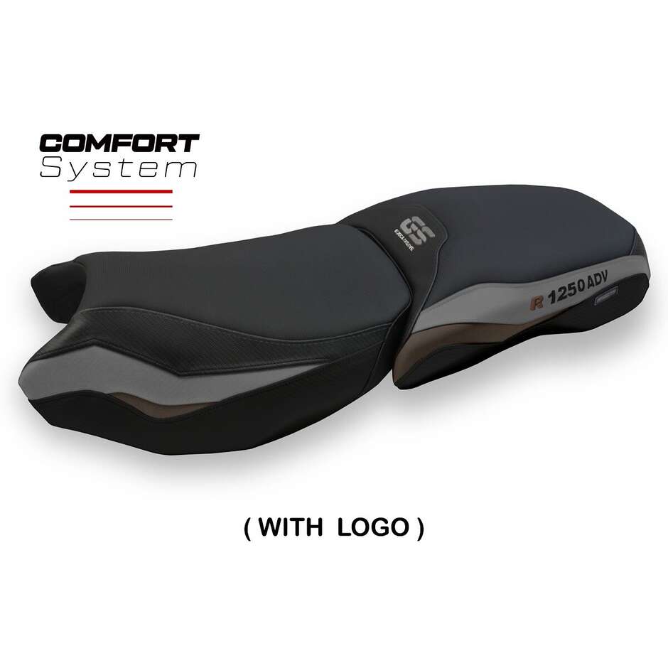 Housse de selle TPZ Italia spécifique pour BMW R 1250 GS Adventure 2019-2024, modèle Racconigi 3 Comfort System