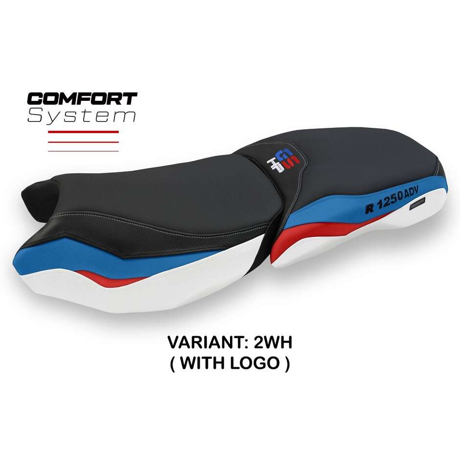 Housse de selle TPZ Italia spécifique pour BMW R 1250 GS Adventure 2019-2024, modèle Racconigi Comfort System