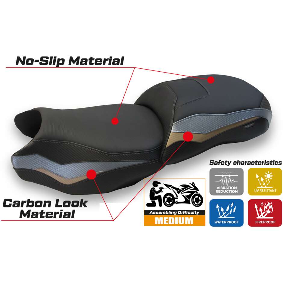 Housse de selle TPZ Italia spécifique pour BMW R 1250 GS (modèles 2019-2023) Herat