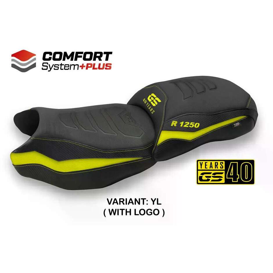 Housse de selle TPZ Italia spécifique pour BMW R 1250 GS (modèles 2019-2023), système Cappio Comfort Plus