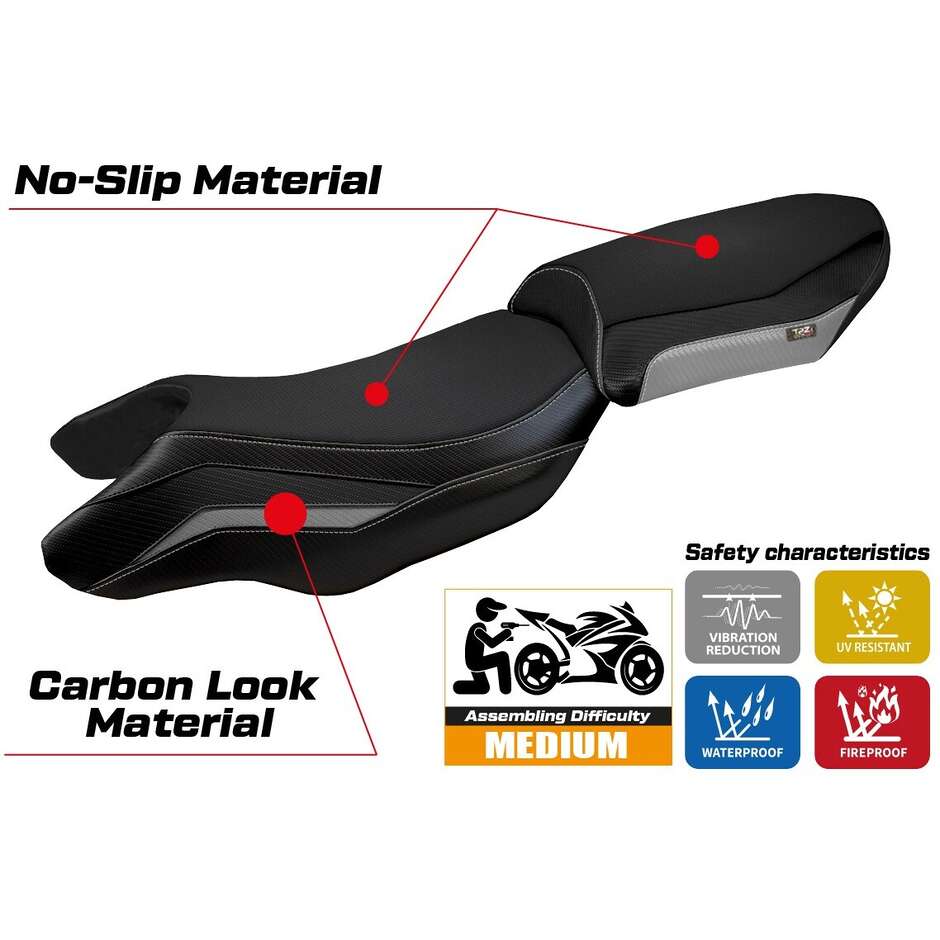 Housse de selle TPZ Italia spécifique pour BMW R 1250 R 2019-2025 modèle Puma