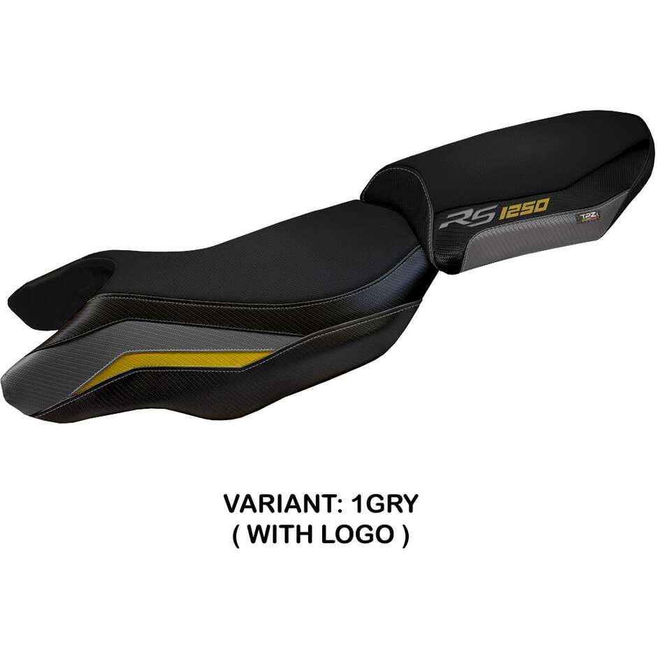 Housse de selle TPZ Italia spécifique pour BMW R 1250 RS (modèles 2020-2024), blanche