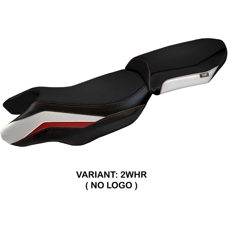 Housse de selle TPZ Italia spécifique pour BMW R 1250 RS (modèles 2020-2024), blanche