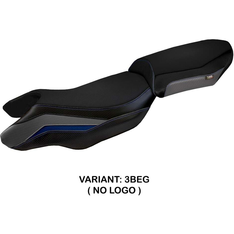 Housse de selle TPZ Italia spécifique pour BMW R 1250 RS (modèles 2020-2024), blanche