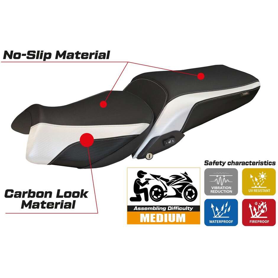 Housse de selle TPZ Italia spécifique pour BMW R 1250 RT (modèles 2019-2025) Alghero 1