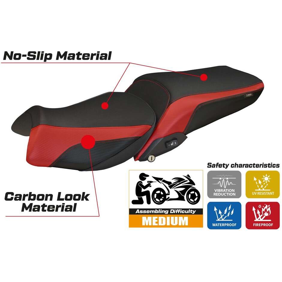 Housse de selle TPZ Italia spécifique pour BMW R 1250 RT (modèles 2019-2025) Alghero 1