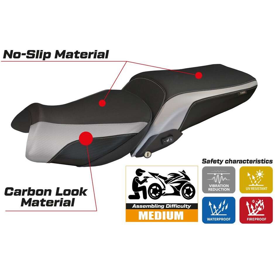 Housse de selle TPZ Italia spécifique pour BMW R 1250 RT (modèles 2019-2025) Alghero 1