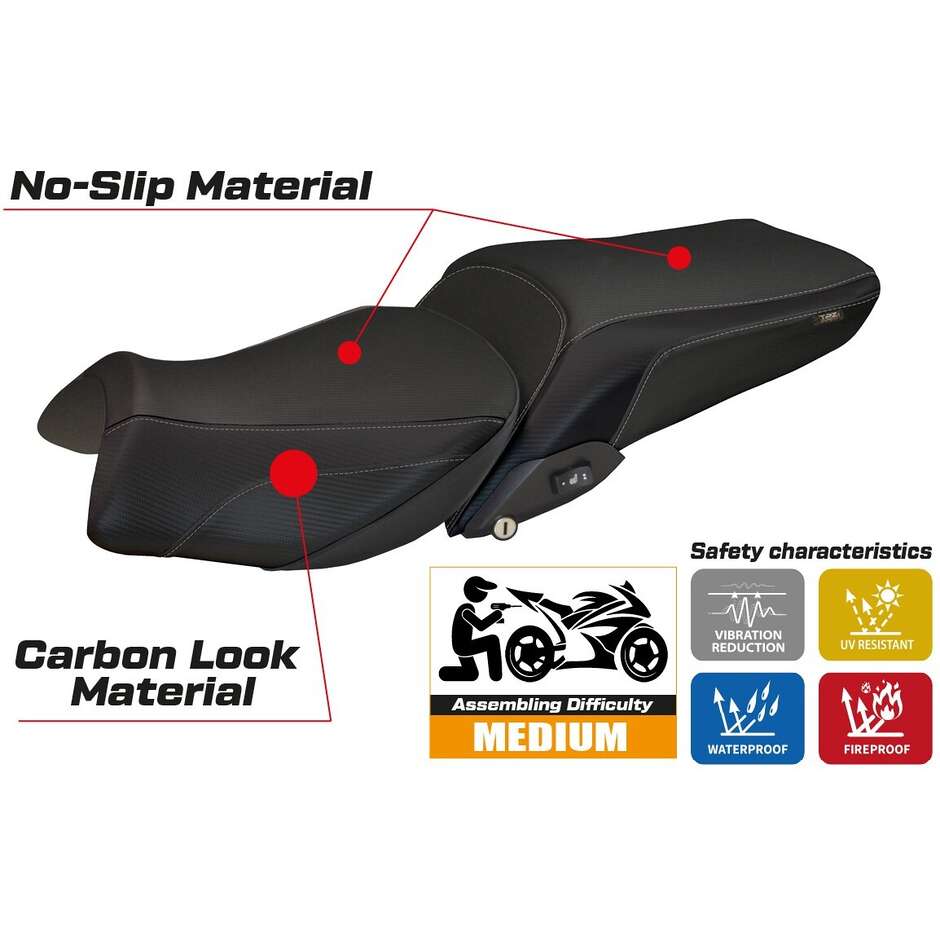 Housse de selle TPZ Italia spécifique pour BMW R 1250 RT (modèles 2019-2025) Alghero 1