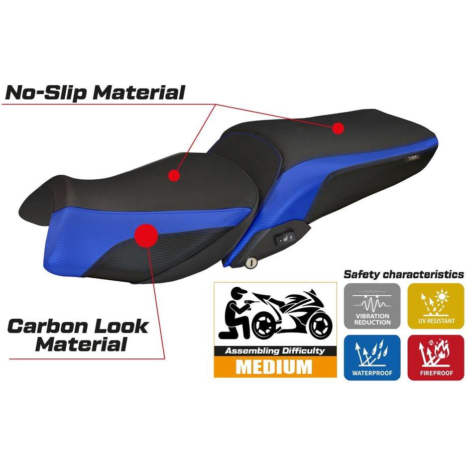 Housse de selle TPZ Italia spécifique pour BMW R 1250 RT (modèles 2019-2025) Alghero 1