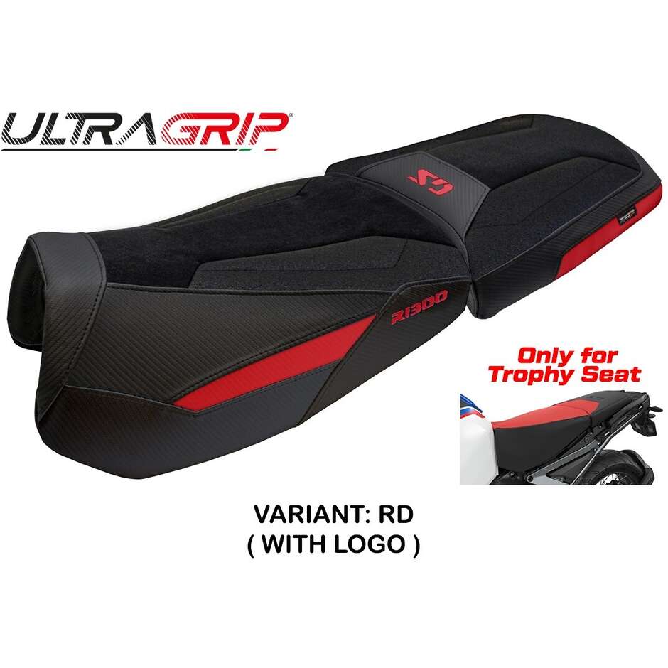 Housse de selle TPZ Italia spécifique pour BMW R 1300 GS Adventure Trophy (modèles 2024-2025), coloris Bear Ultragrip