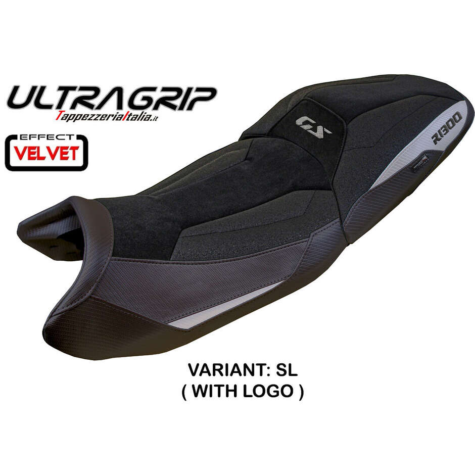 Housse de selle TPZ Italia spécifique pour BMW R 1300 GS Touring (modèles 2023-2025), en velours ultra-adhérent.