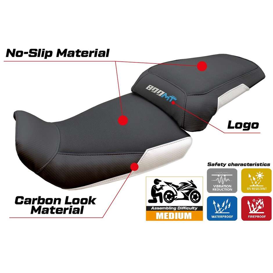 Housse de selle TPZ Italia spécifique pour CF Moto 800 MT Explorer modèle 2022-2025 Fira
