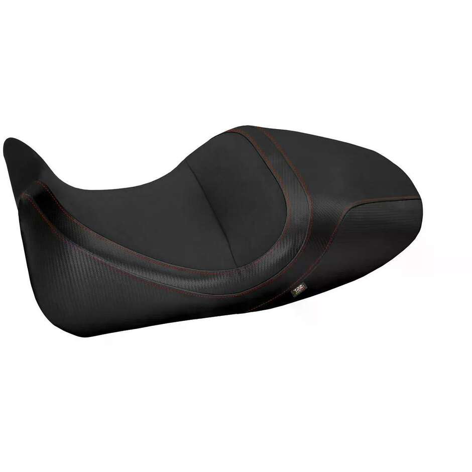 Housse de selle TPZ Italia spécifique pour Ducati Diavel modèles 2014-2018, coloris Imola 1 Velvet