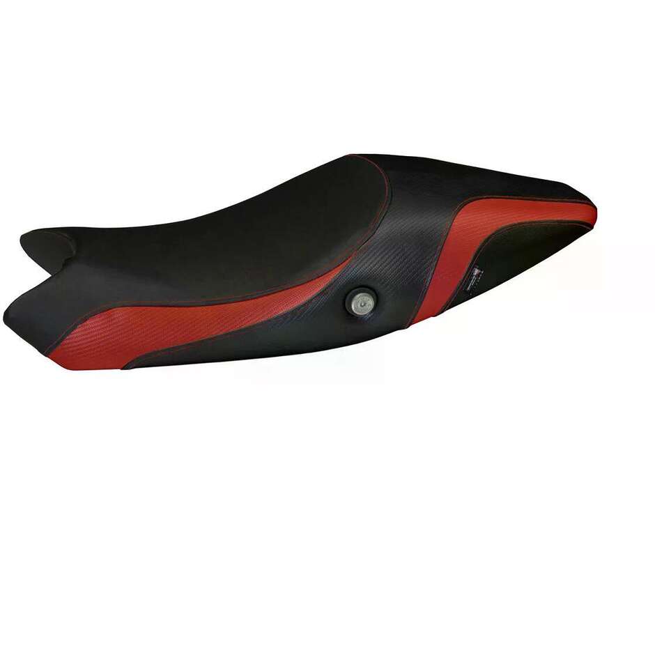 Housse de selle TPZ Italia spécifique pour Ducati Monster 1100 EVO (modèles 2009-2013), logos en carbone Colat