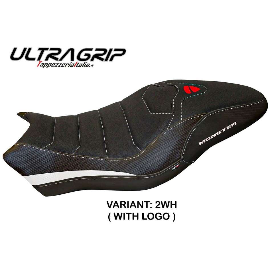 Housse de selle TPZ Italia spécifique pour Ducati Monster 797 (modèles 2017-2020) Piombino 2 Ultragrip