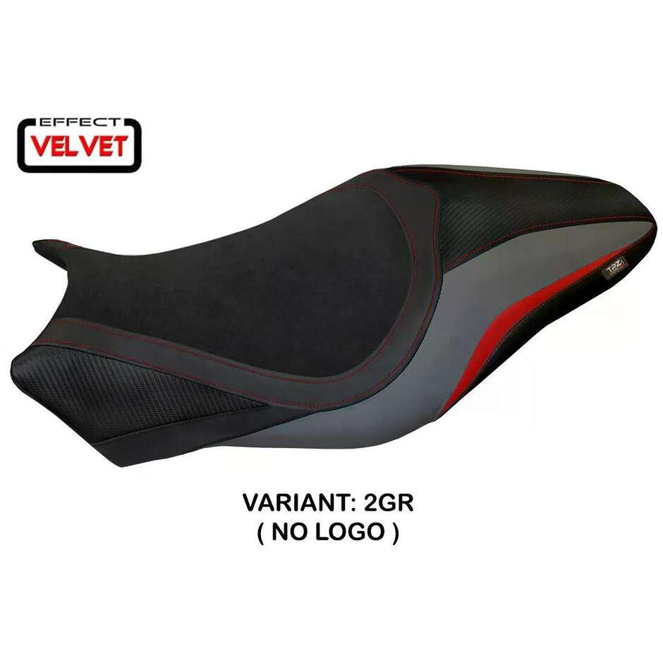 Housse de selle TPZ Italia spécifique pour Ducati Monster 821 / 1200 (modèles 2014-2016), coloris velours.