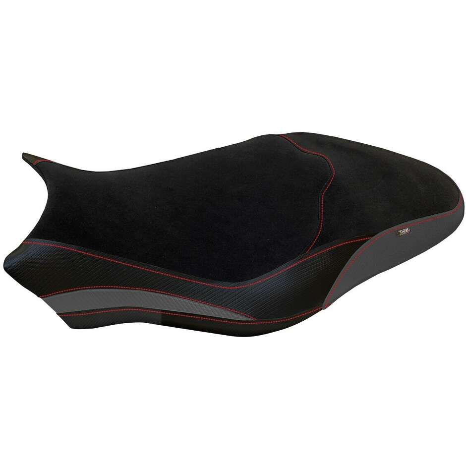Housse de selle TPZ Italia spécifique pour Ducati Monster 821 / 1200 (modèles 2017-2020) Ovada 1 Velvet Comfort System