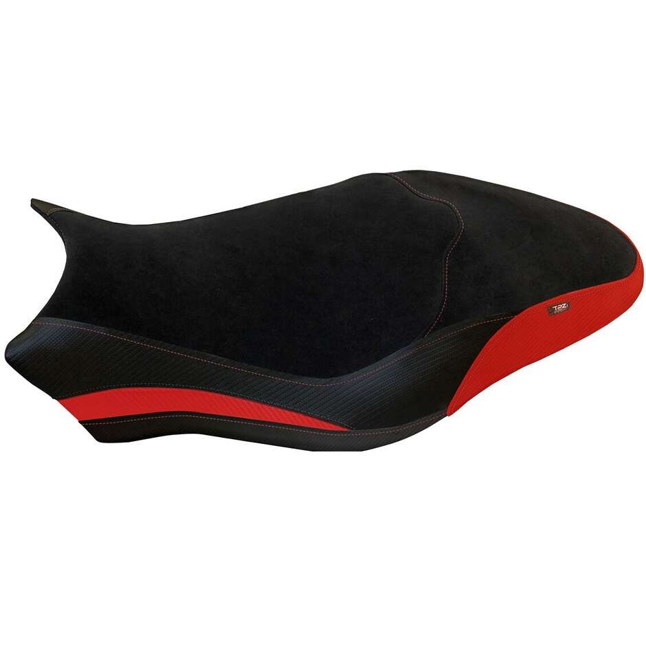 Housse de selle TPZ Italia spécifique pour Ducati Monster 821 / 1200 (modèles 2017-2020) Ovada 1 Velvet Comfort System