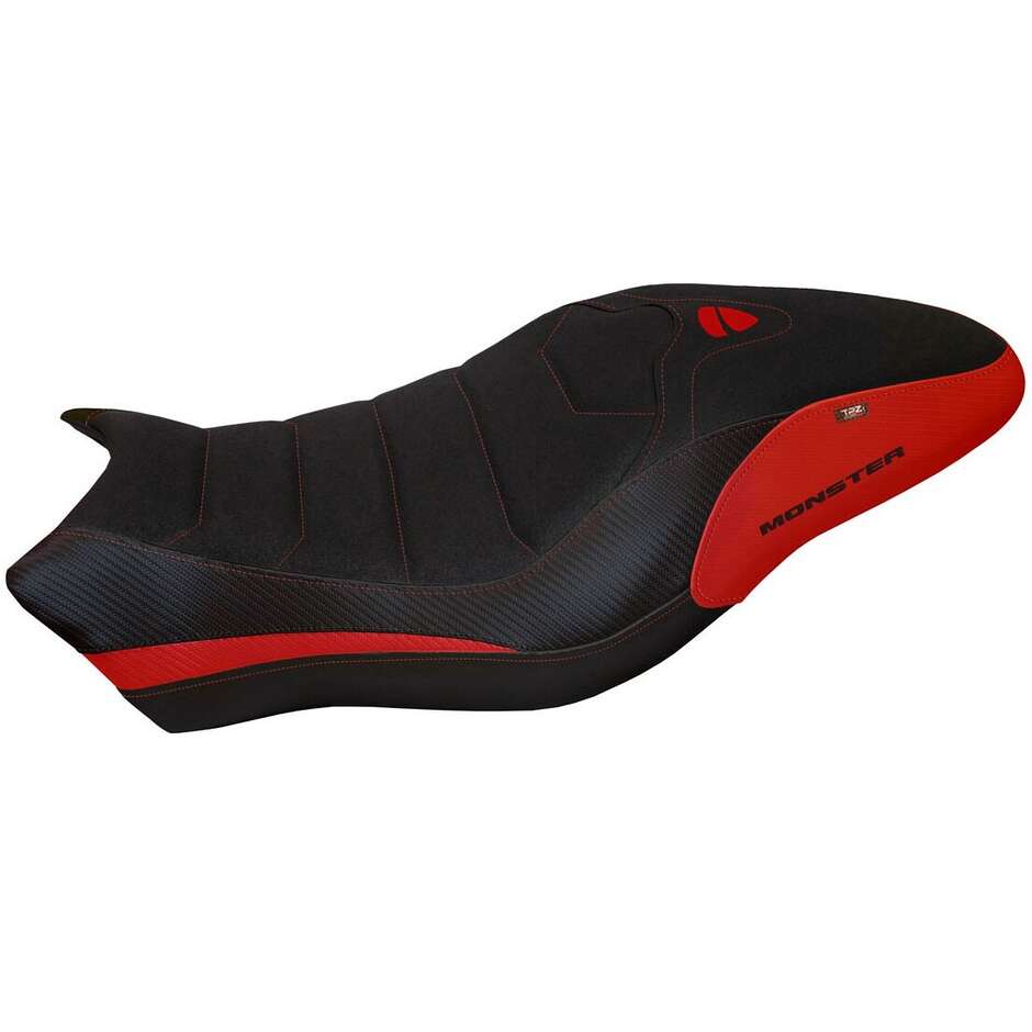 Housse de selle TPZ Italia spécifique pour Ducati Monster 821 / 1200 (modèles 2017-2020) Piombino 1 Ultragrip