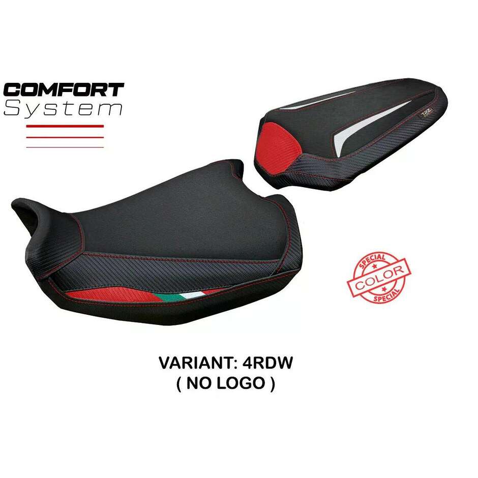 Housse de selle TPZ Italia spécifique pour Ducati Monster 937950 2021-2025, modèle Linosa Comfort System