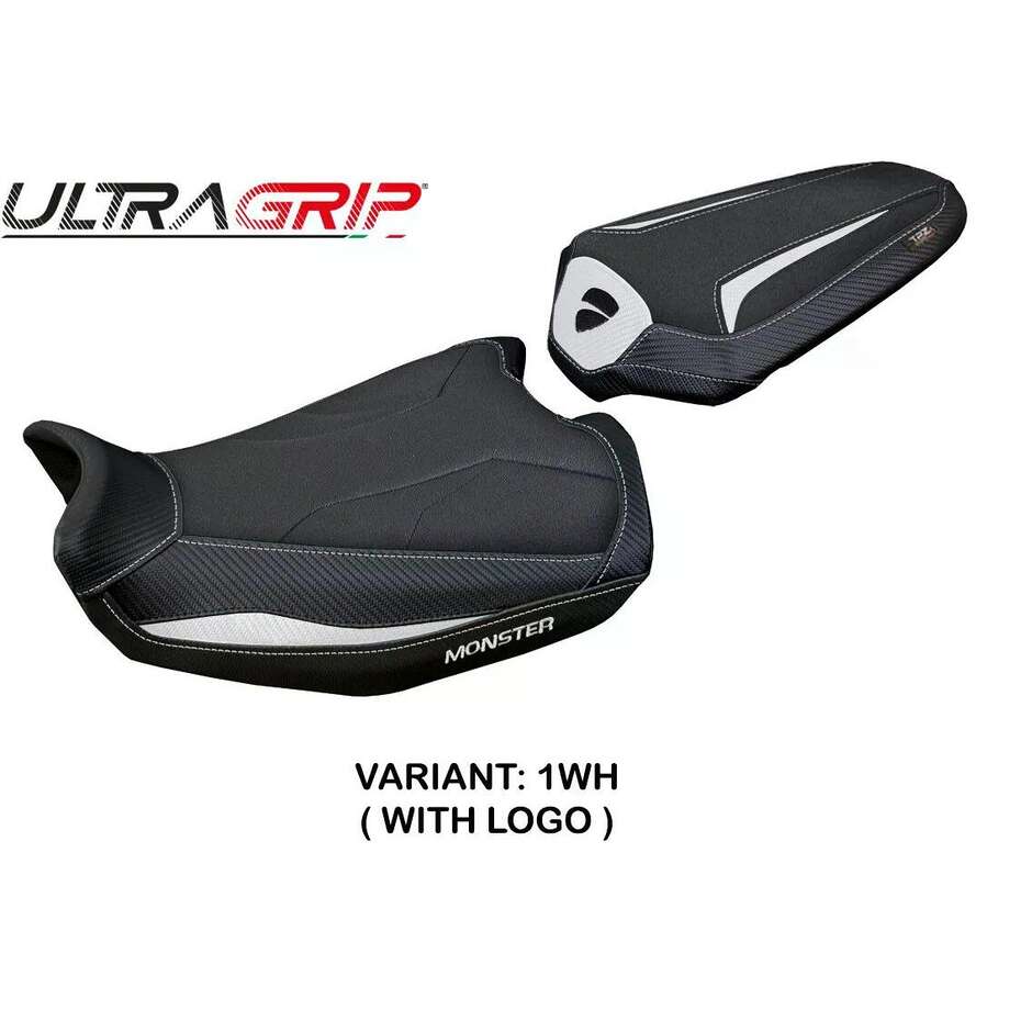 Housse de selle TPZ Italia spécifique pour Ducati Monster 937950 20212025 Linosa Ultragrip