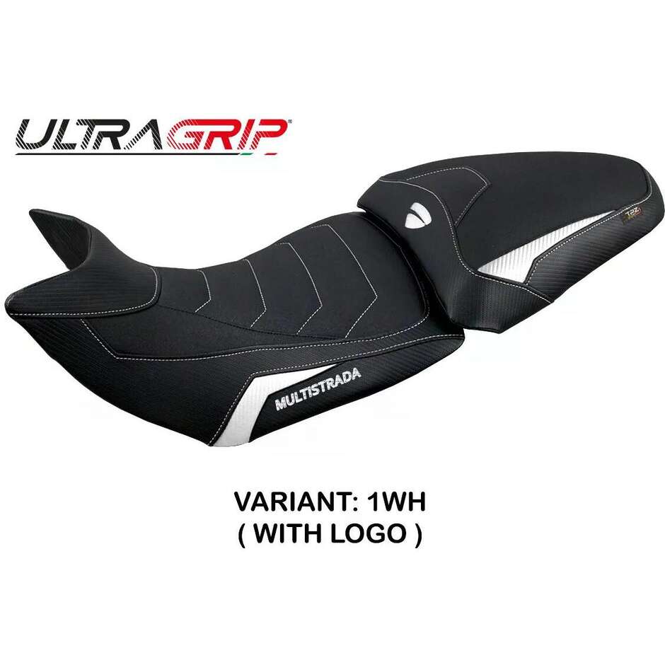 Housse de selle TPZ Italia spécifique pour Ducati Multistrada 1200 / 1260 2015-2020, modèle Jazan Ultragrip