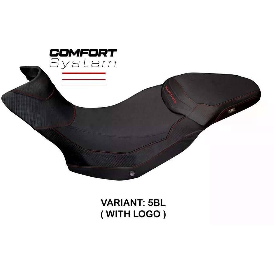 Housse de selle TPZ Italia spécifique pour Ducati Multistrada 1200/1260 Enduro (modèles 2016-2021) avec système de confort Sona 1