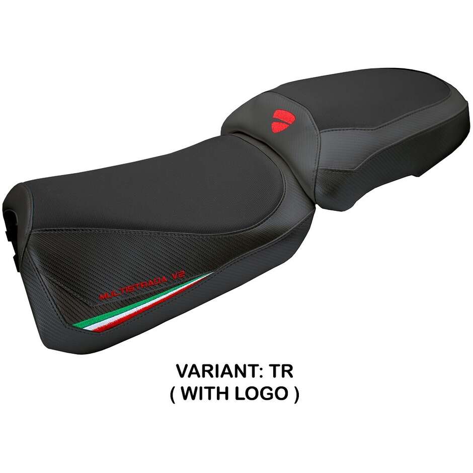 Housse de selle TPZ Italia spécifique pour Ducati Multistrada V2 2025, modèle Aura