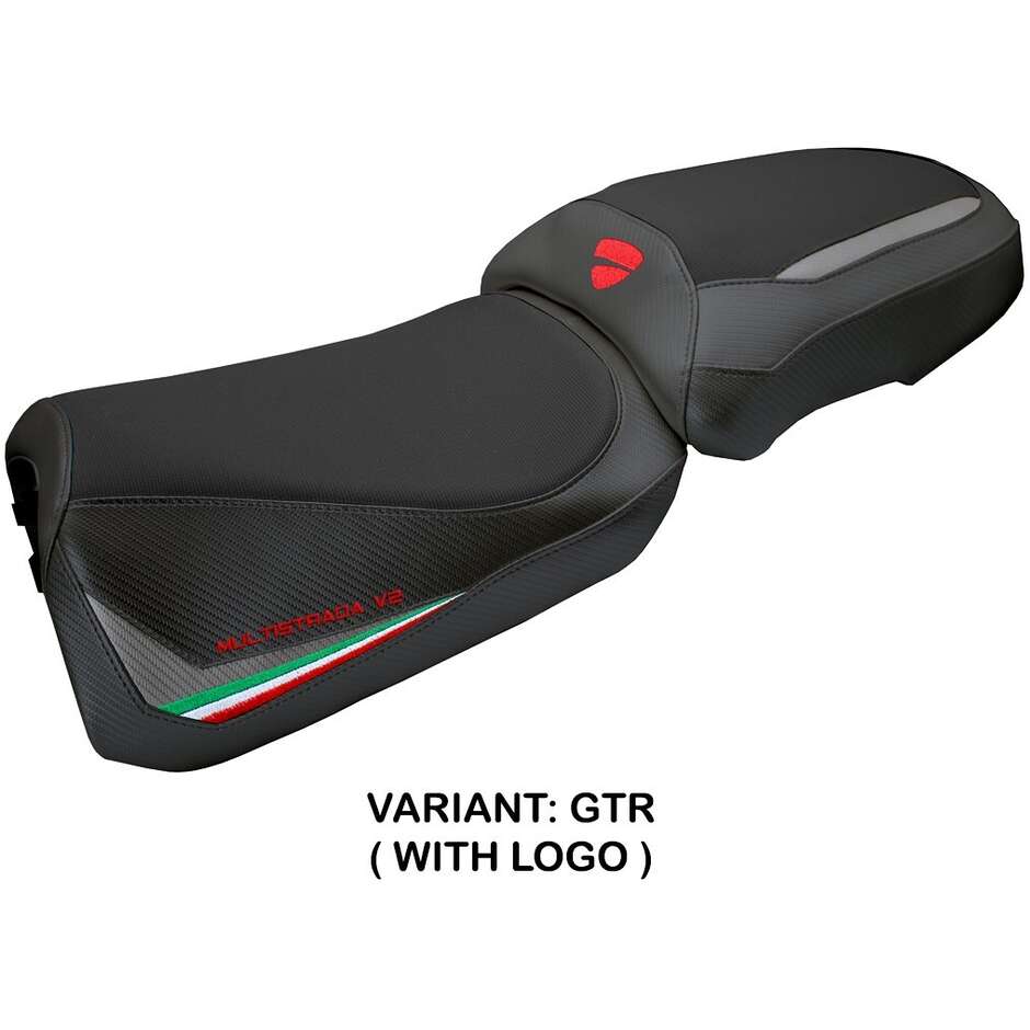 Housse de selle TPZ Italia spécifique pour Ducati Multistrada V2 2025, modèle Aura