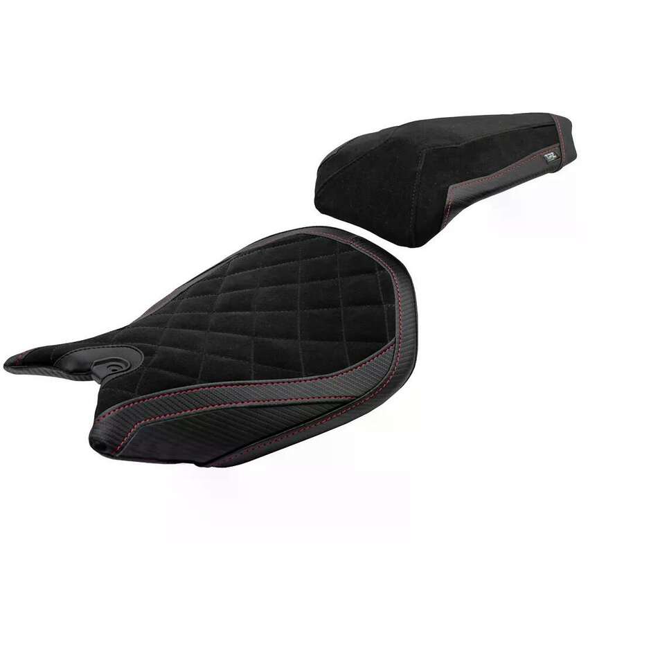 Housse de selle TPZ Italia spécifique pour Ducati Panigale 1199 (modèles 2011-2015), édition spéciale Pesaro Velvet