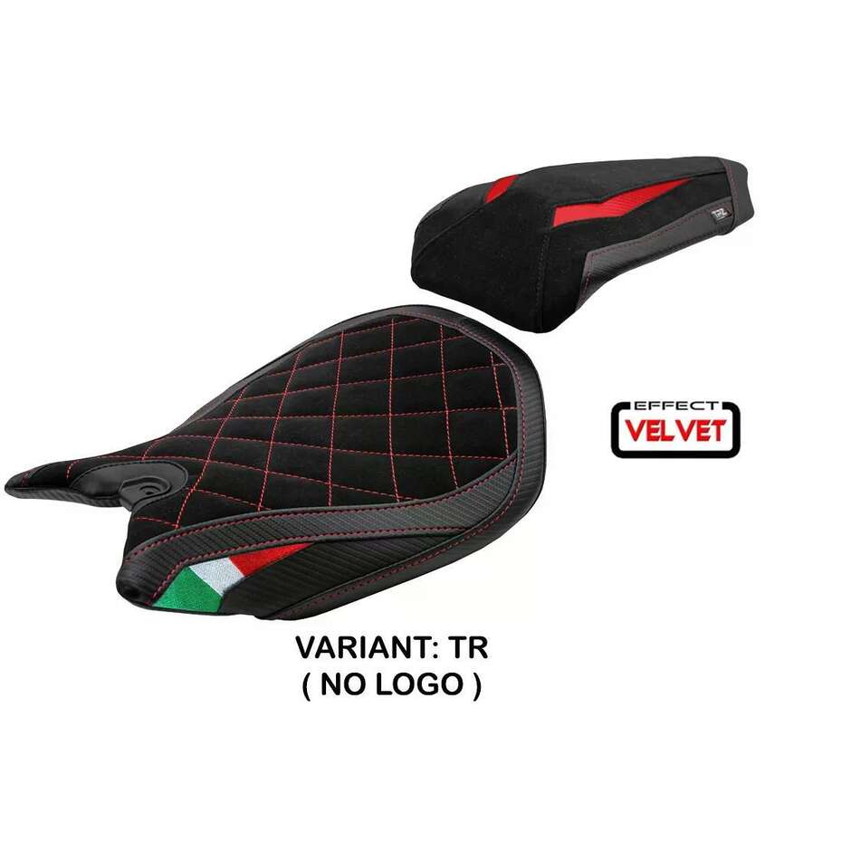 Housse de selle TPZ Italia spécifique pour Ducati Panigale 899 (modèles 2013-2015), édition spéciale Ordona Velvet