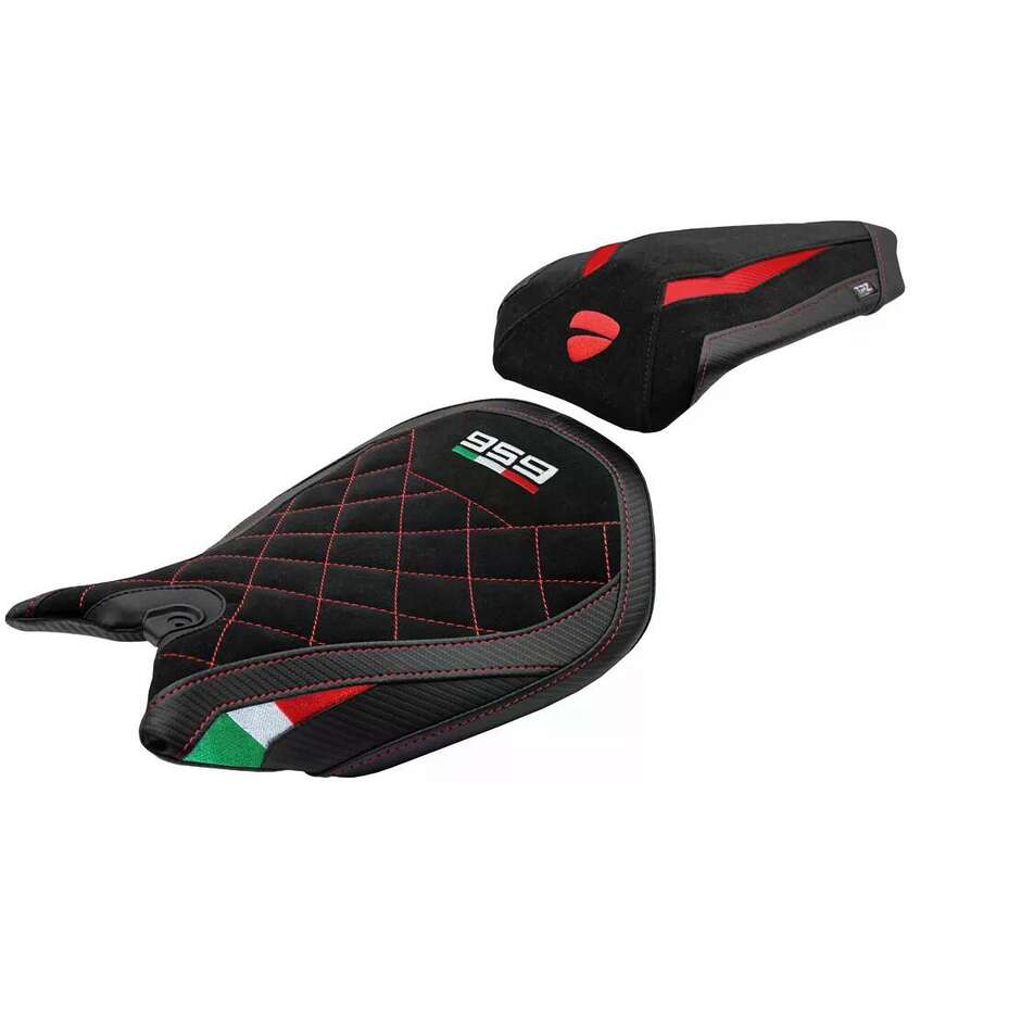 Housse de selle TPZ Italia spécifique pour Ducati Panigale 959 (modèles 2016-2018), édition spéciale Noci Velvet