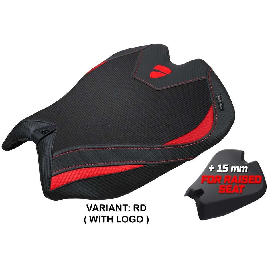 Housse de selle TPZ Italia spécifique pour Ducati Panigale V4 2025, modèle Argenta High