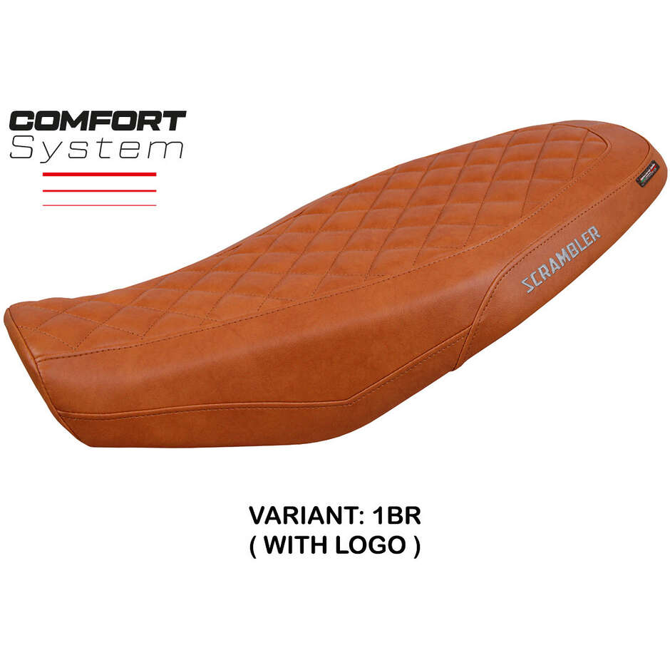 Housse de selle TPZ Italia spécifique pour Ducati Scrambler 800, modèles 2023-2025, système de confort Venice