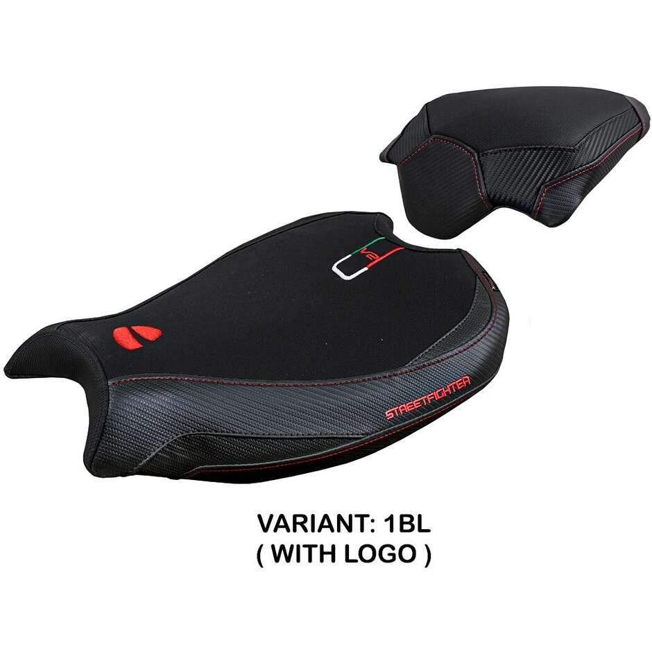 Housse de selle TPZ Italia spécifique pour Ducati Streetfighter V2, modèles 2022 et 2024 (Mina)