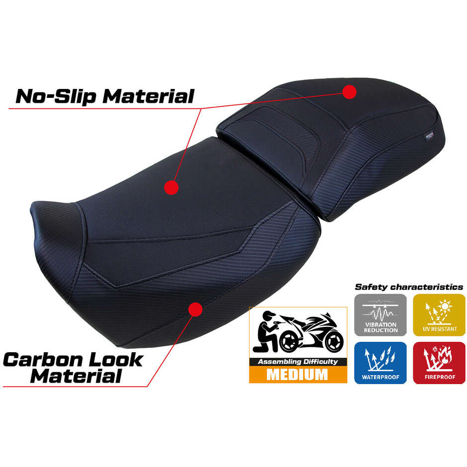 Housse de selle TPZ Italia spécifique pour Harley Davidson Pan America 2021-2025, modèle Vegas
