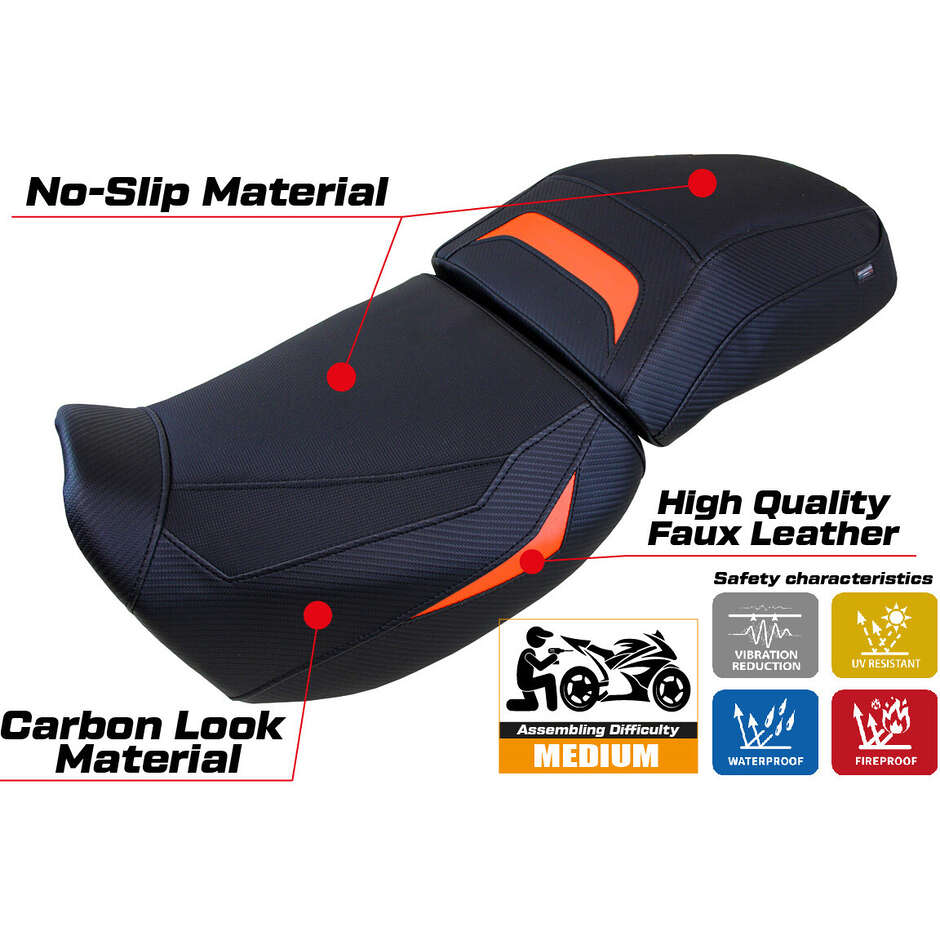 Housse de selle TPZ Italia spécifique pour Harley Davidson Pan America 2021-2025, modèle Vegas