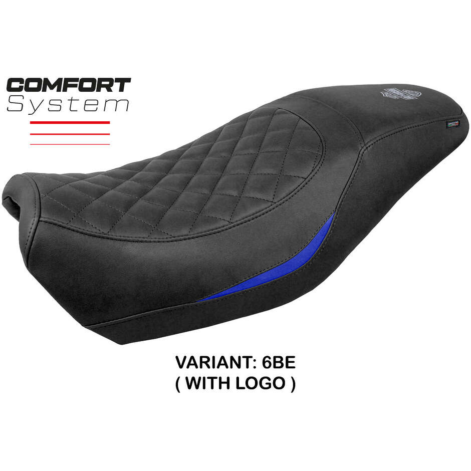 Housse de selle TPZ Italia spécifique pour Harley Davidson Street 500 / 750 (modèles 2016-2021), système Miami Comfort.