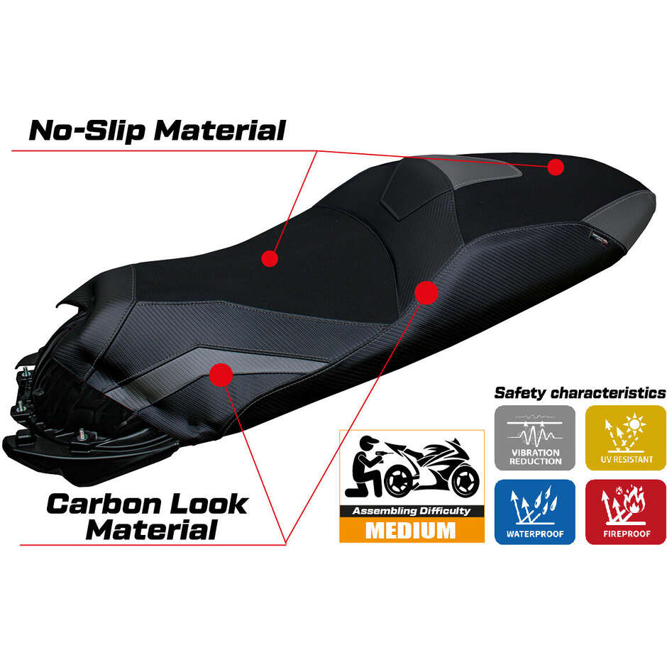 Housse de selle TPZ Italia spécifique pour Honda ADV 350 modèle 2022-2025 Nilli