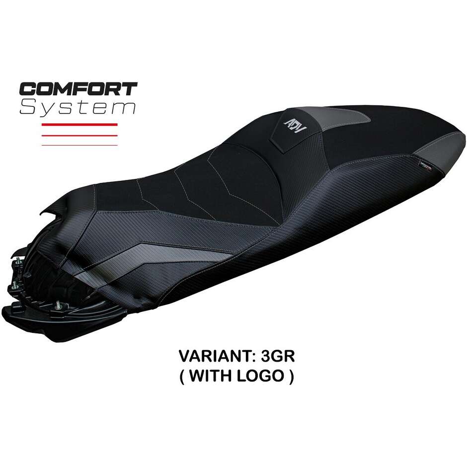 Housse de selle TPZ Italia spécifique pour Honda ADV 350 (modèles 2022-2025) avec système de confort Nilli