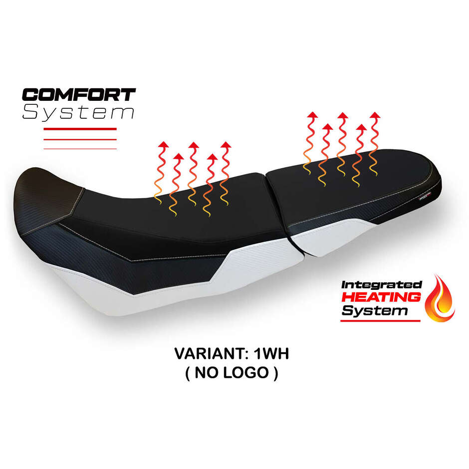 Housse de selle TPZ Italia spécifique pour Honda Africa Twin 1000 Adventure 2018-2019 - Système de confort chauffant