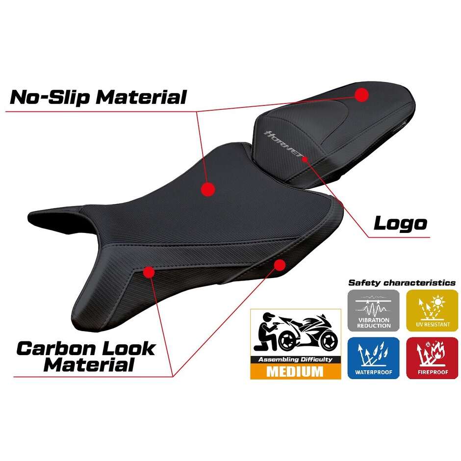 Housse de selle TPZ Italia spécifique pour Honda CB 1000 Hornet modèle 2025 (Manuel d'utilisation)