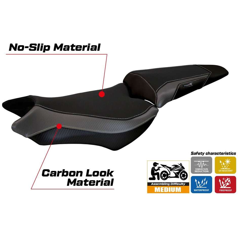 Housse de selle TPZ Italia spécifique pour Honda CB 1000 R 2008 - 2017, modèle Ponza