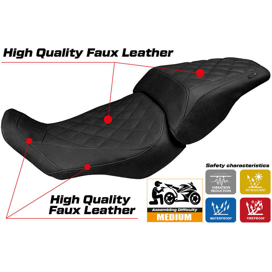 Housse de selle TPZ Italia spécifique pour Honda CB 300 modèle Sapporo 2018-2025